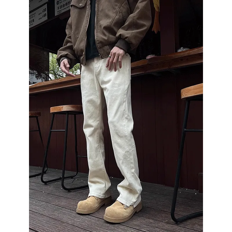 DARK HORSE Jeans Unisex Scallion White-2