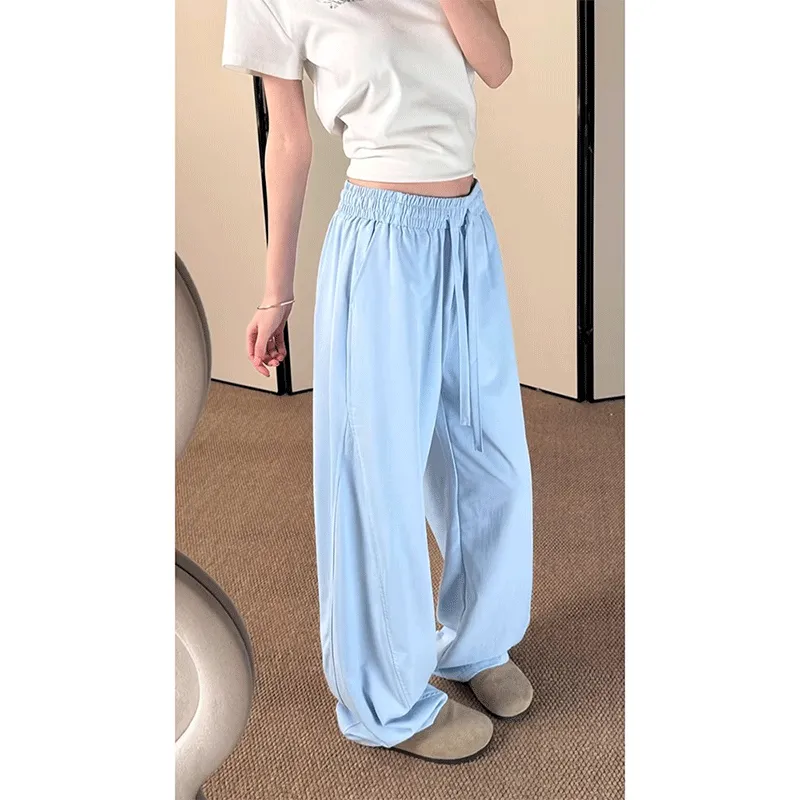 DARK HORSE Casual Pants Unisex Sky Blue-4