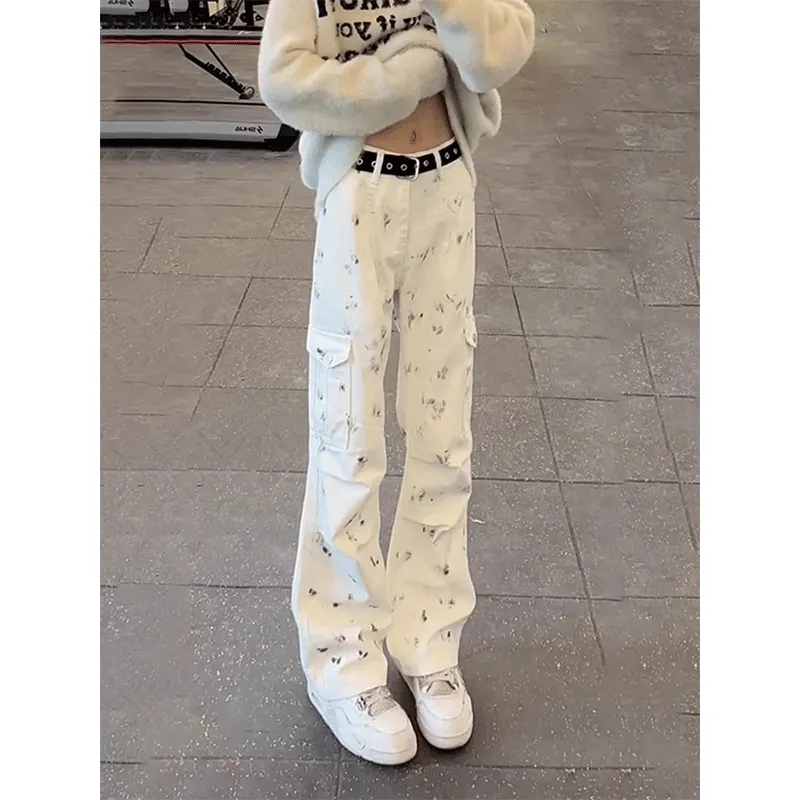 DARK HORSE Jeans Unisex Scallion White-4