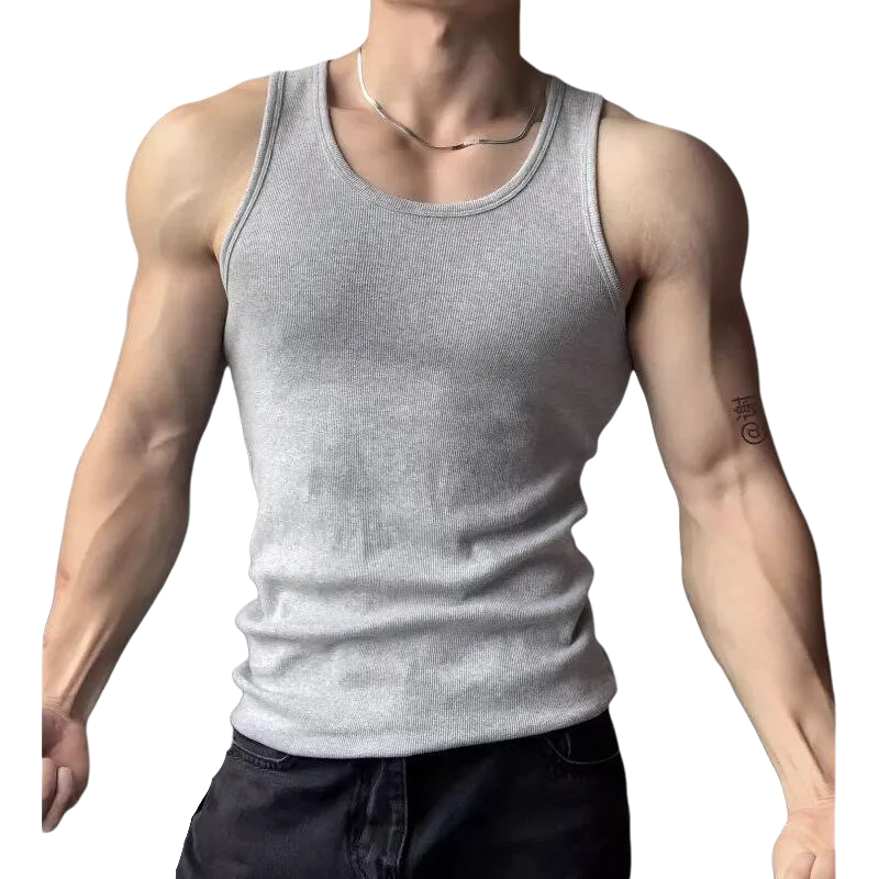 TESTUNG Fashion Minimalist Style Sleeveless Sports Shirt Unisex-20