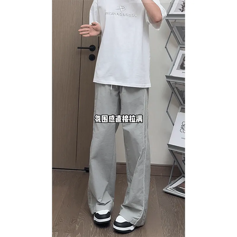 DARK HORSE Casual Pants Unisex Concrete Gray-4