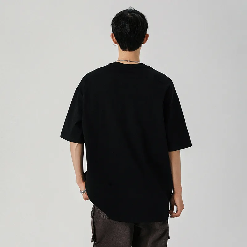 DARK HORSE Campus Style Korean Trendy Brand Print Short Sleeved T Shirts Unisex-2