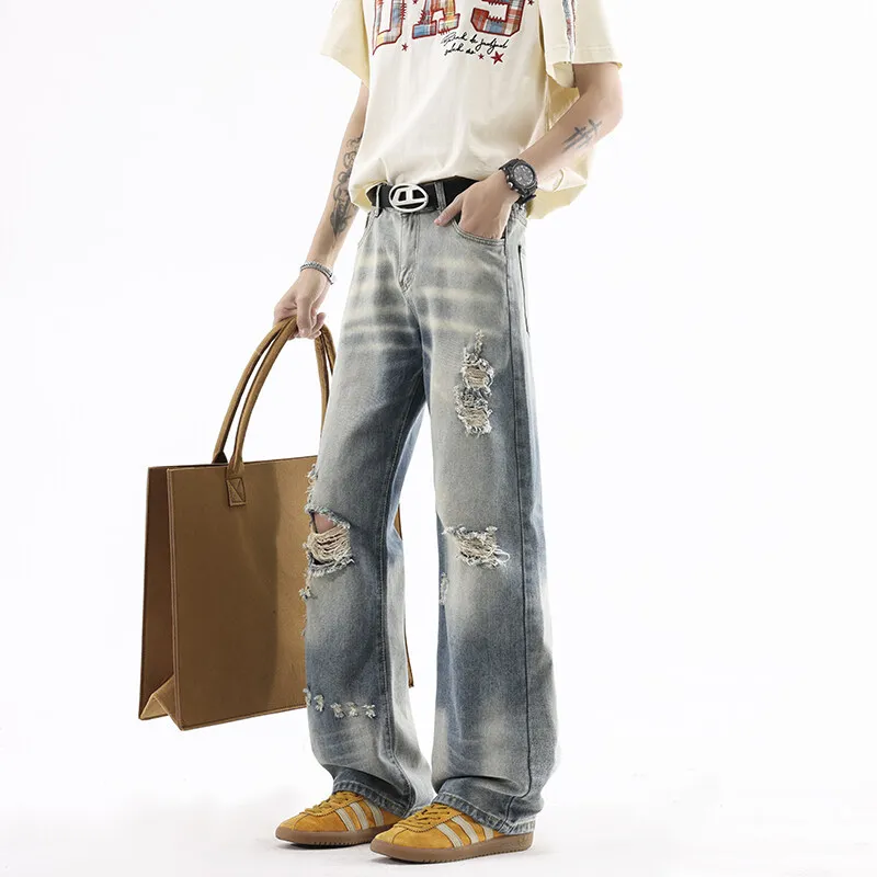 DARK HORSE Jeans Unisex Vintage Blue-4