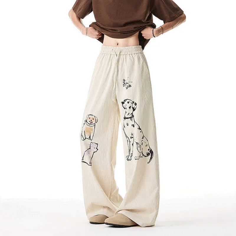 DARK HORSE Casual Pants Unisex Ecru-3