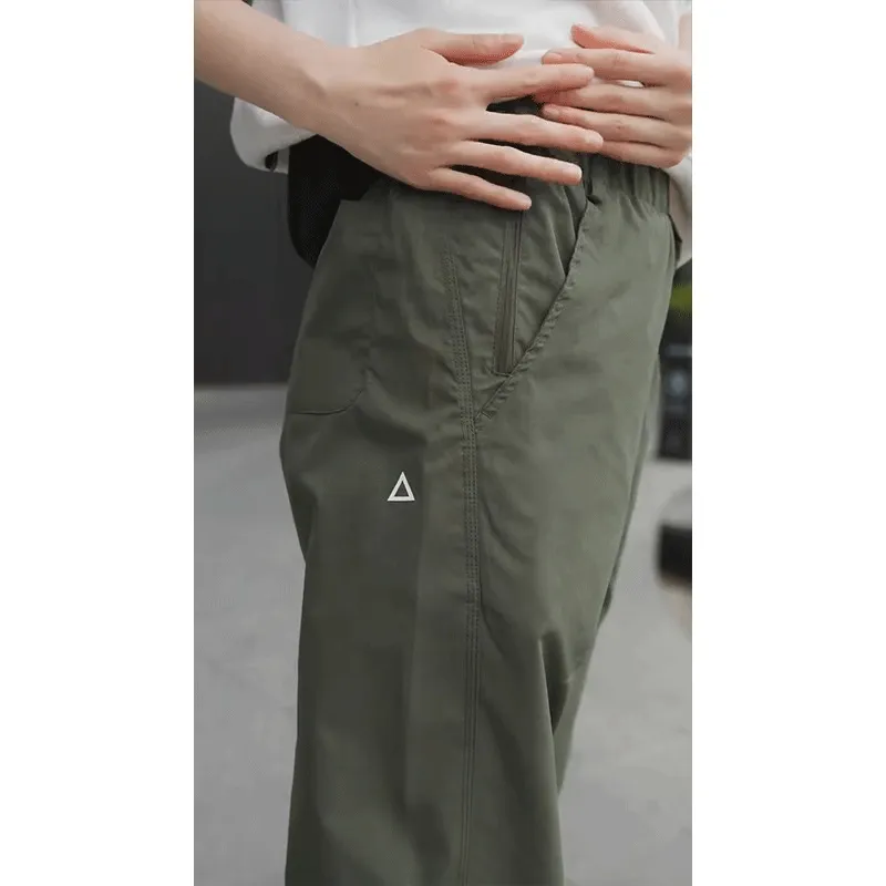 DARK HORSE Casual Pants Unisex Army Green-3