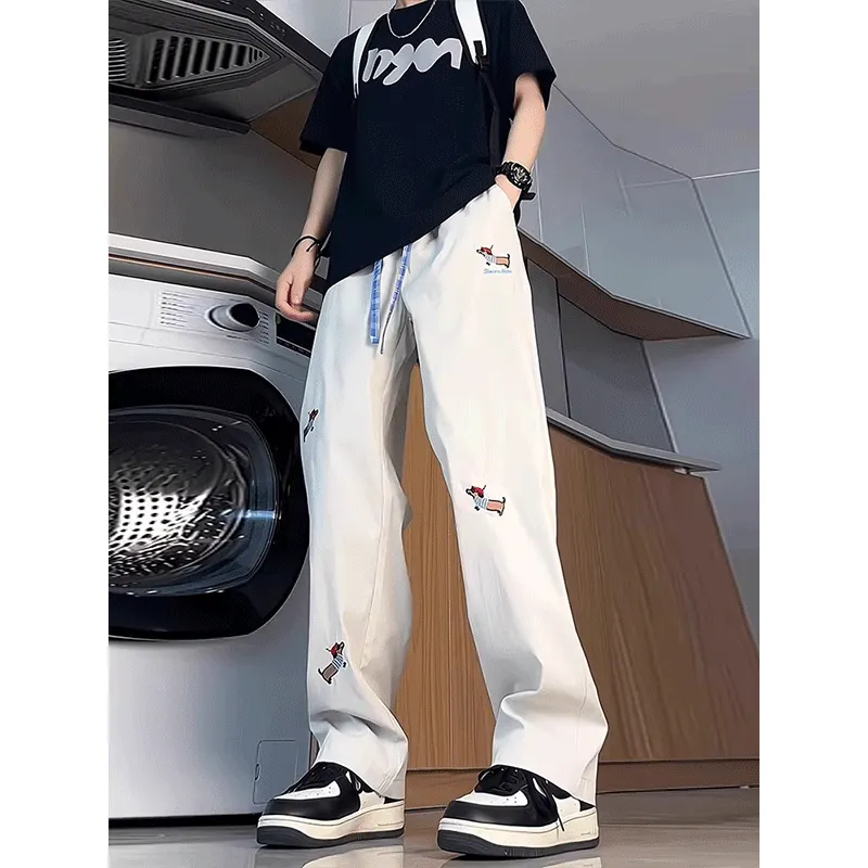 DARK HORSE Casual Pants Unisex Apricot-2