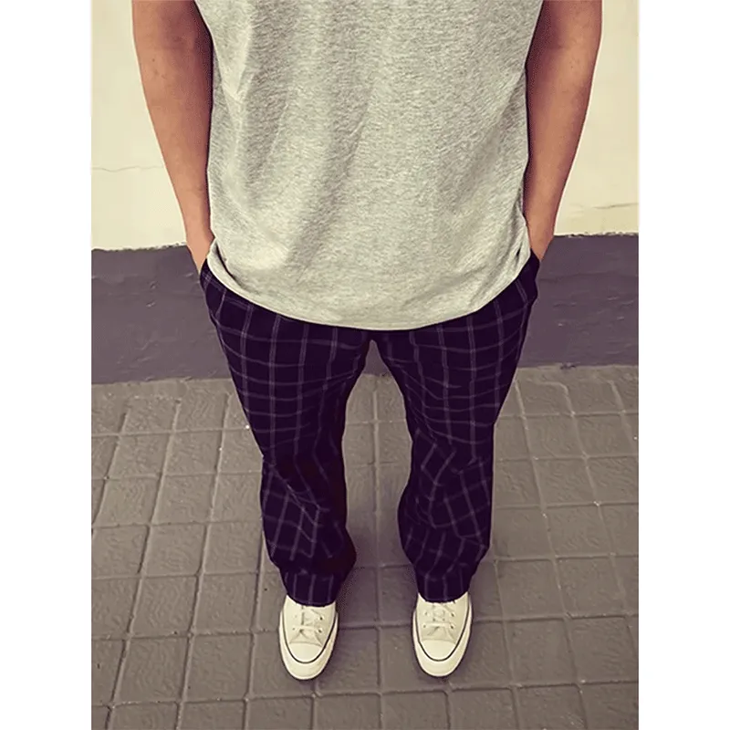 DARK HORSE Casual Pants Unisex Dark Blue-2