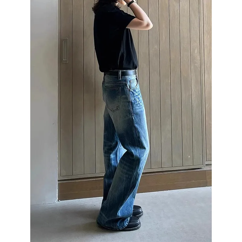 DARK HORSE Jeans Unisex Washed Blue-2