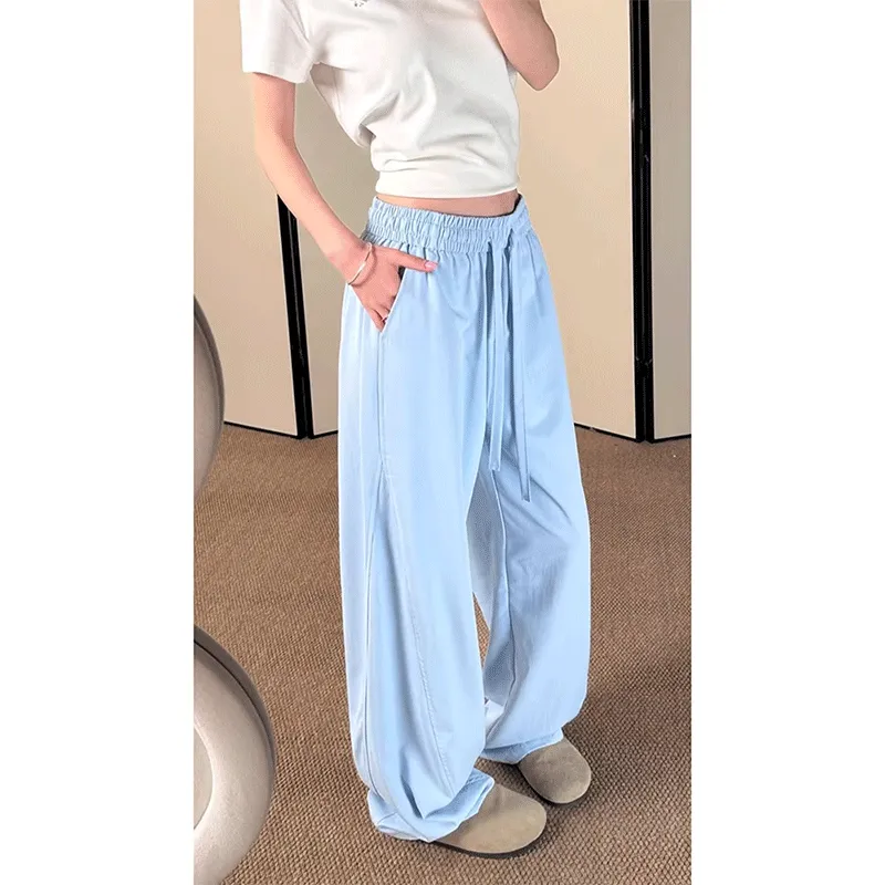DARK HORSE Casual Pants Unisex Sky Blue-5