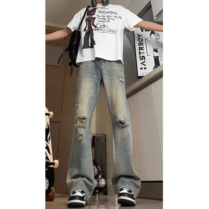 DARK HORSE Jeans Unisex Vintage Blue-2
