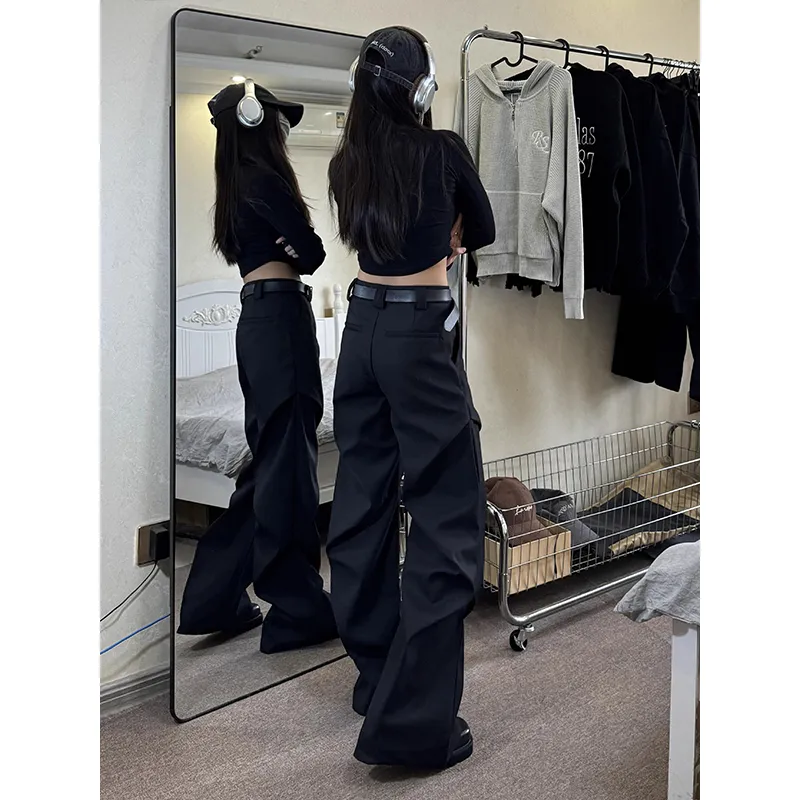DARK HORSE Casual Pants Unisex Black-4