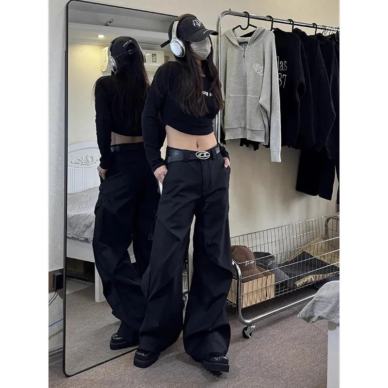 DARK HORSE Casual Pants Unisex Black-3