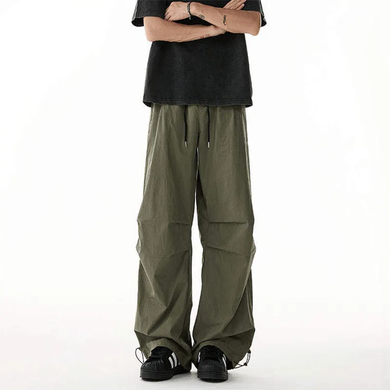 DARK HORSE Casual Pants Unisex Army Green-4