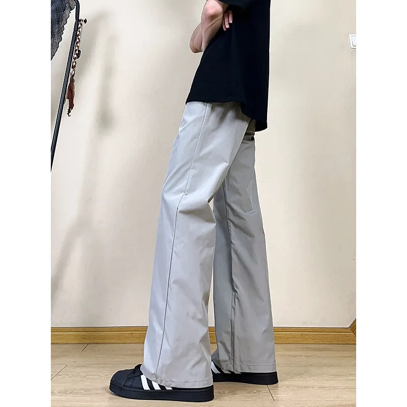 DARK HORSE Casual Pants Unisex Light Gray-2