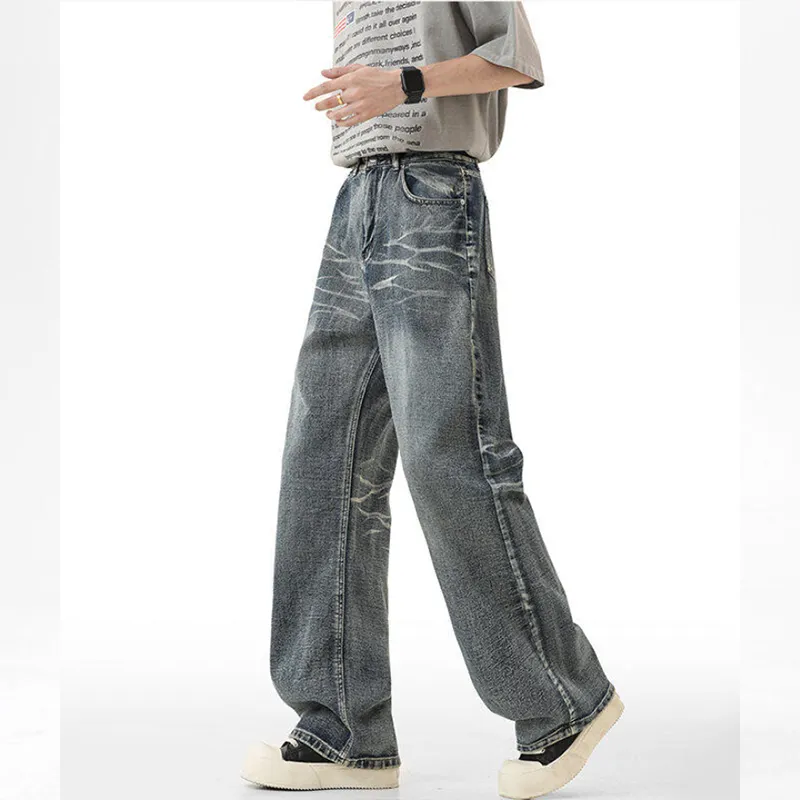 DARK HORSE Jeans Unisex Black Gray Color-4