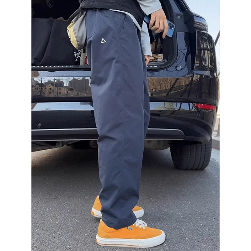DARK HORSE Casual Pants Unisex Navy Blue-4