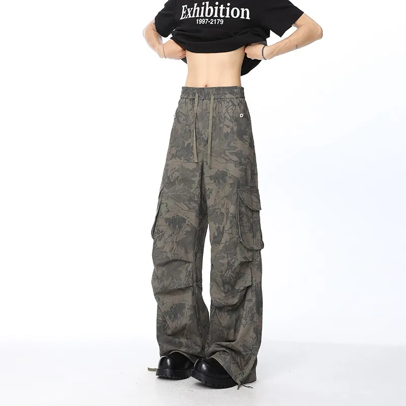 DARK HORSE Oversize Wasteland Style Pants Summer Loose Fit Straight Fit Casual Pants Unisex-3
