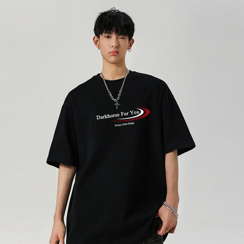 DARK HORSE Trendy Brand Heavyweight White T Shirt Unisex-9
