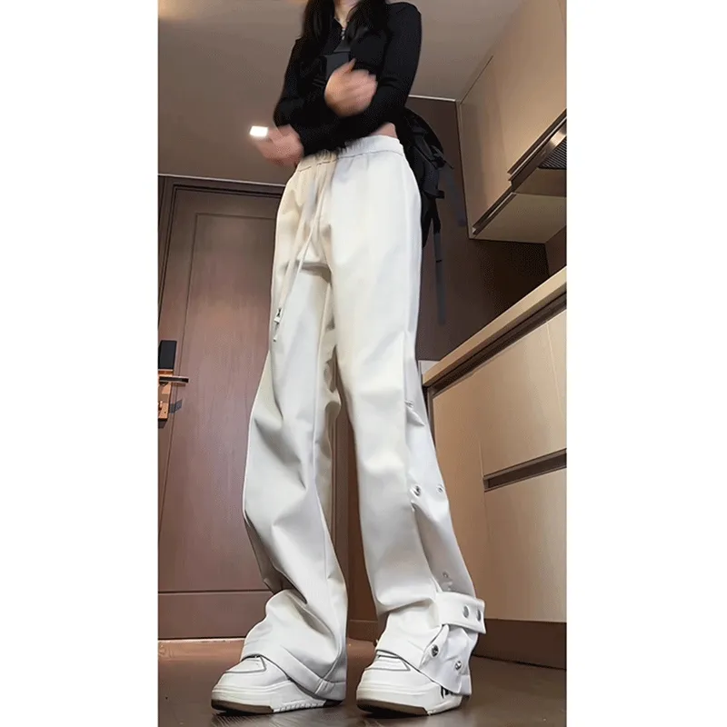 DARK HORSE Casual Pants Unisex Apricot-2