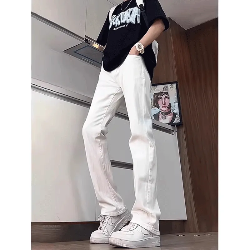 DARK HORSE Jeans Unisex Vintage White-4