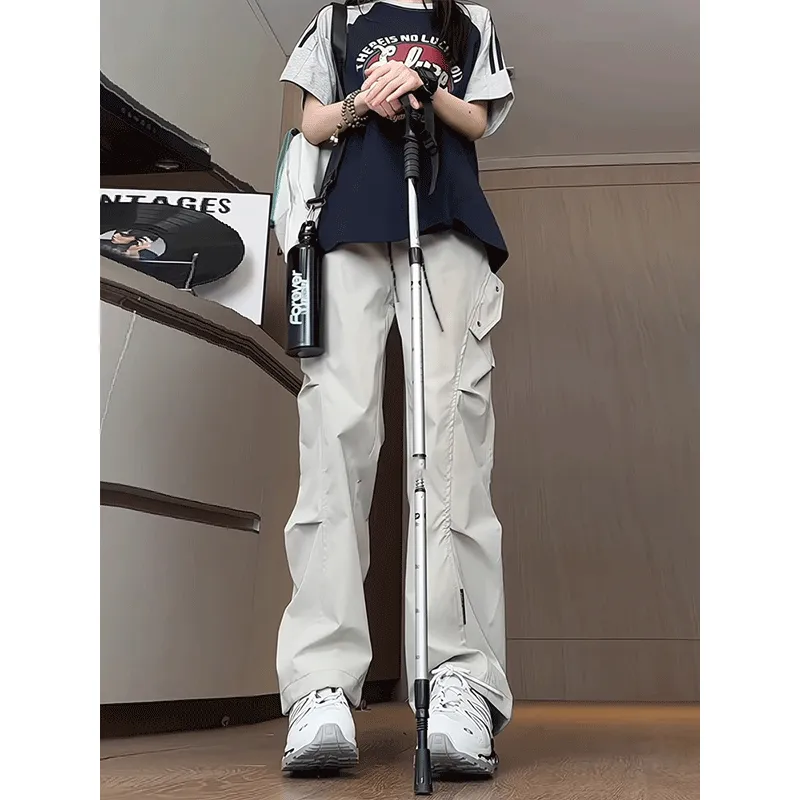 DARK HORSE Casual Pants Unisex Apricot-2