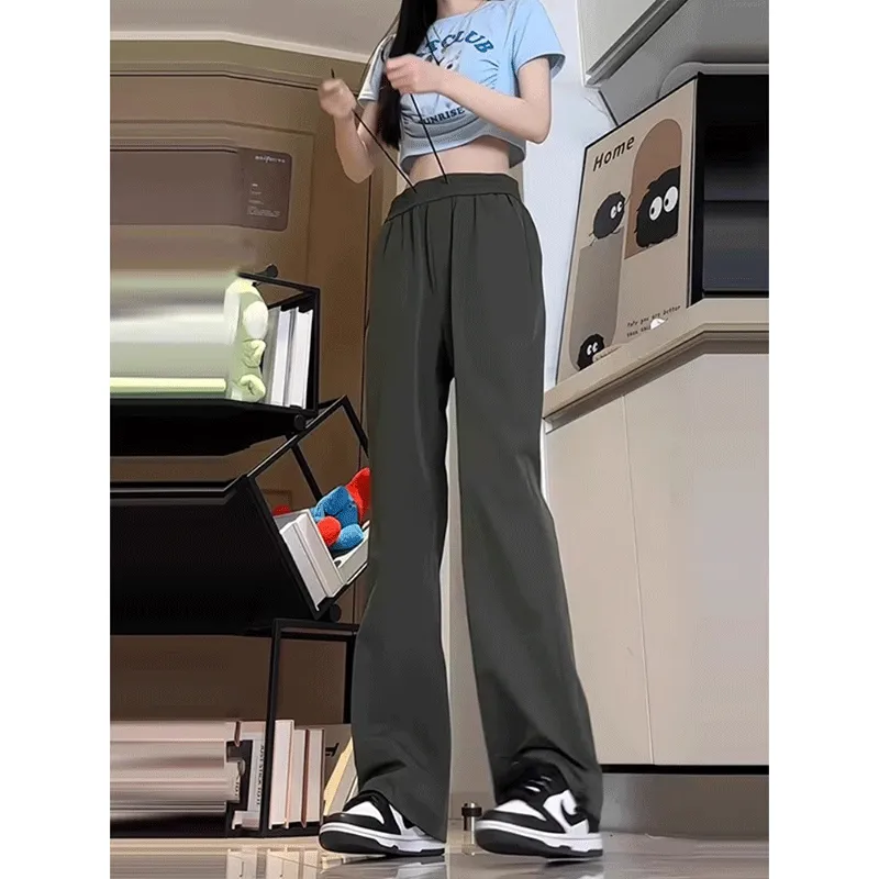 DARK HORSE Casual Pants Unisex Army Green-3