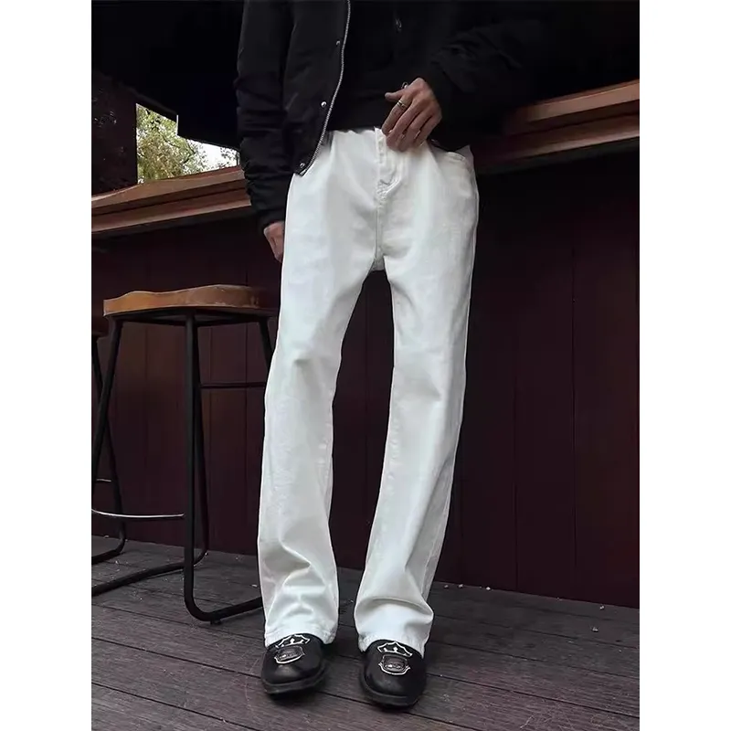 DARK HORSE Jeans Unisex Pure White-4