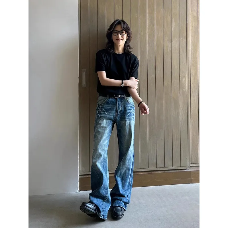 DARK HORSE Jeans Unisex Washed Blue-4