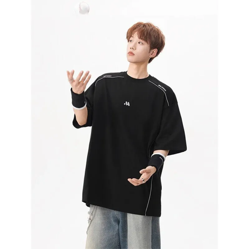 DARK HORSE Half Sleeve Versatile Couple Casual Top Unisex-2