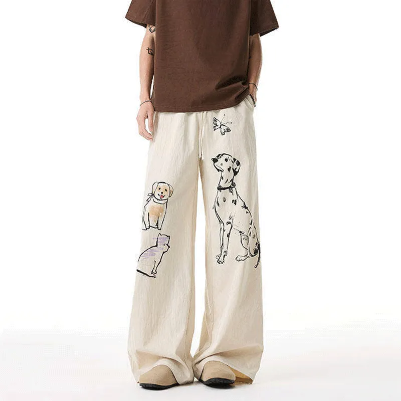 DARK HORSE Casual Pants Unisex Ecru-5