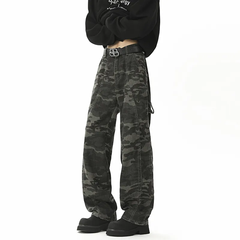 DARK HORSE Casual Pants Unisex Army Green-4