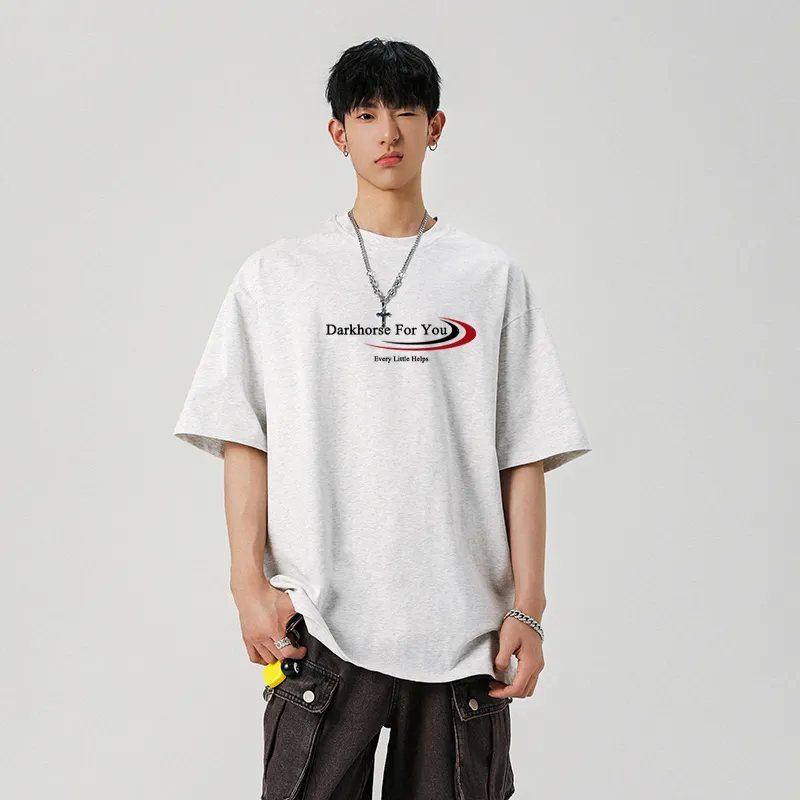 DARK HORSE Trendy Brand Heavyweight White T Shirt Unisex-12