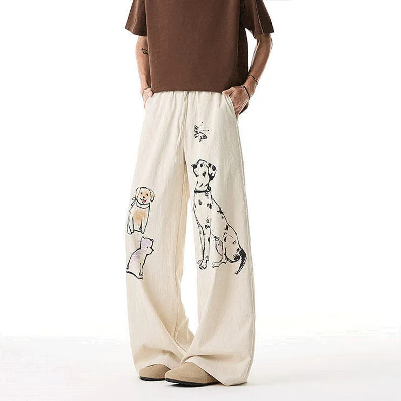 DARK HORSE Casual Pants Unisex Ecru-2