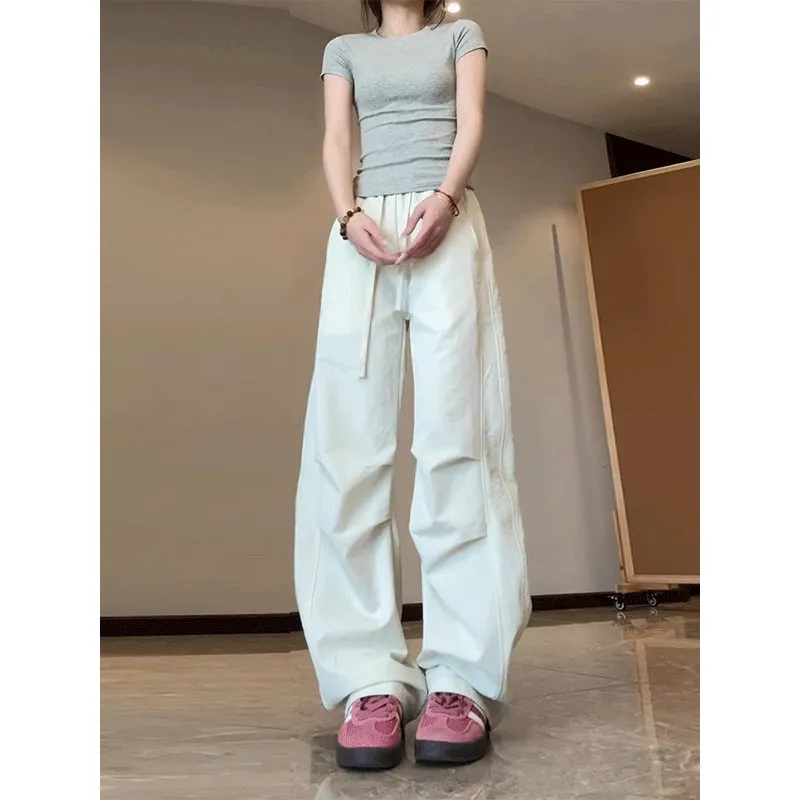 DARK HORSE Casual Pants Unisex Apricot-4