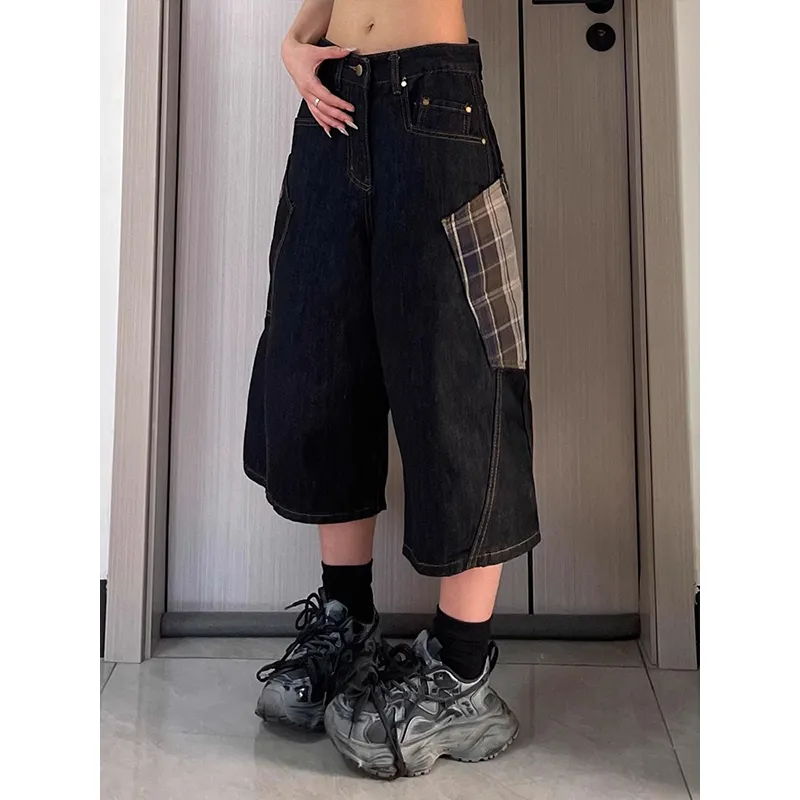 DARK HORSE Denim Shorts Unisex Ink Black-4