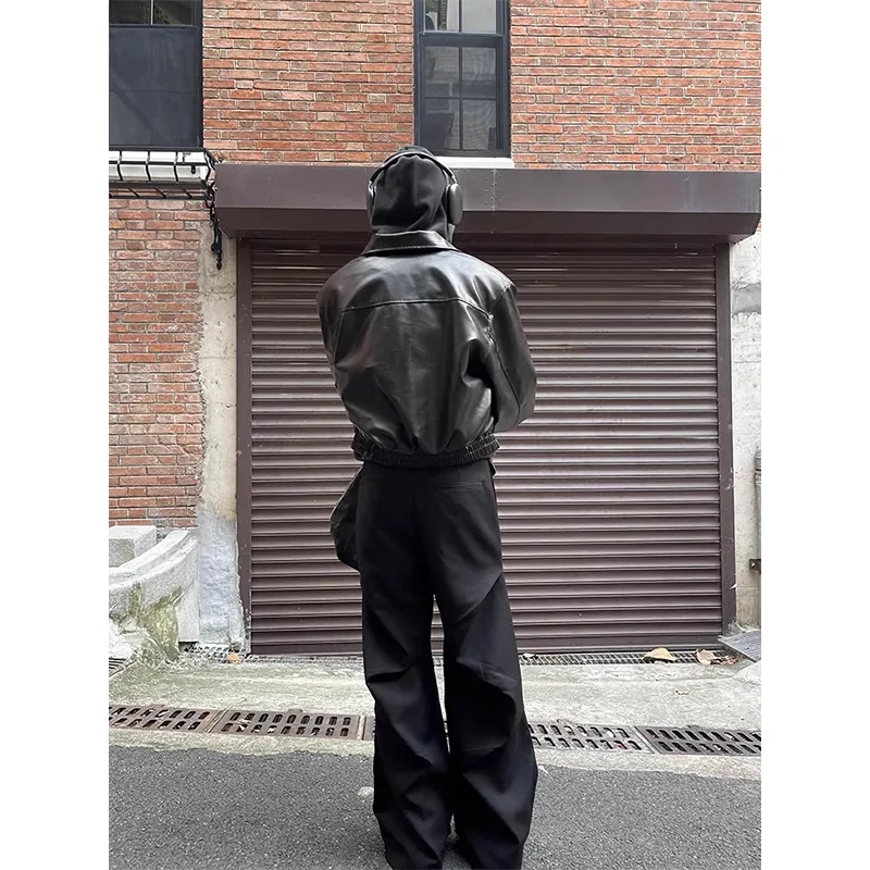 TESTUNG Casual Pants Unisex Black-2