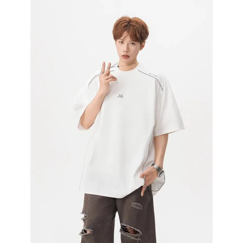 DARK HORSE Half Sleeve Versatile Couple Casual Top Unisex-5