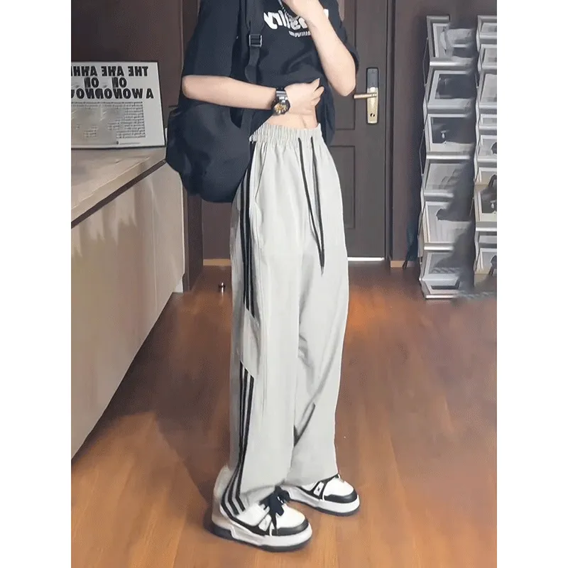 DARK HORSE Casual Pants Unisex Gray-4