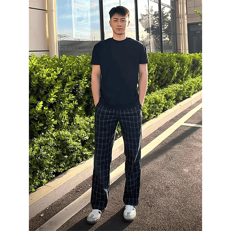 DARK HORSE Casual Pants Unisex Dark Blue-4