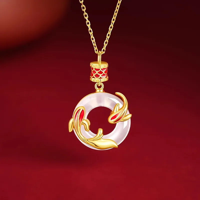 Zocai Chalcedony Necklaces Women's-1