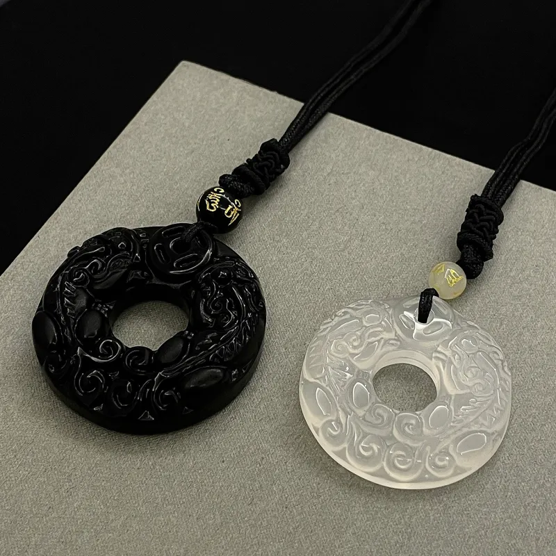 Zocai Chalcedony Necklaces Unisex-3