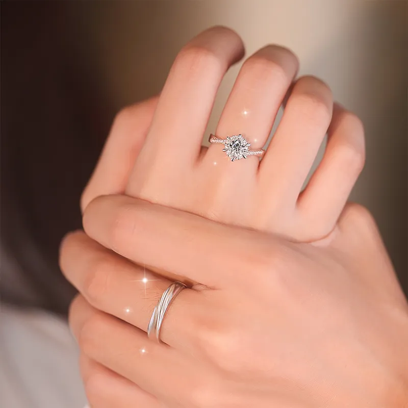 Zocai Colored Gemstone Rings Unisex-5