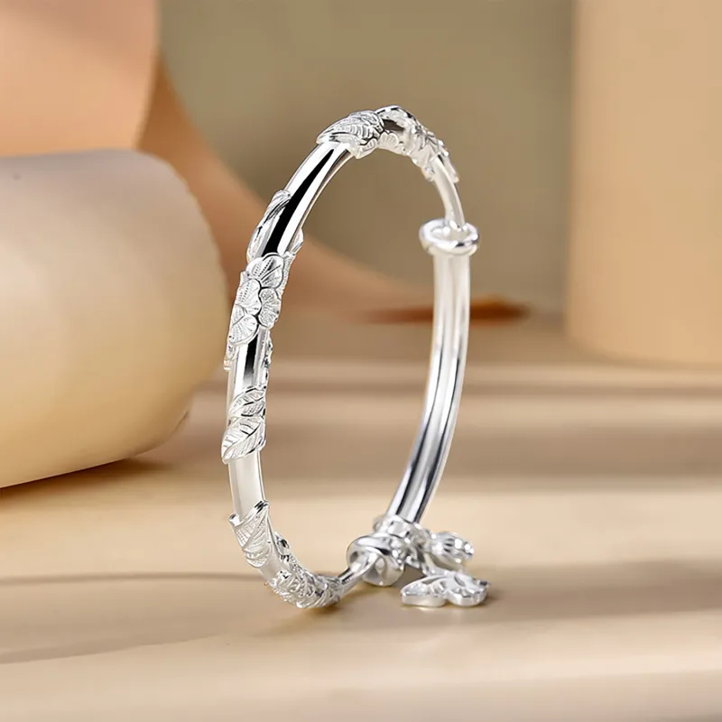 Zocai S999 Fine Silver Sterling Silver Bracelets Women's-1