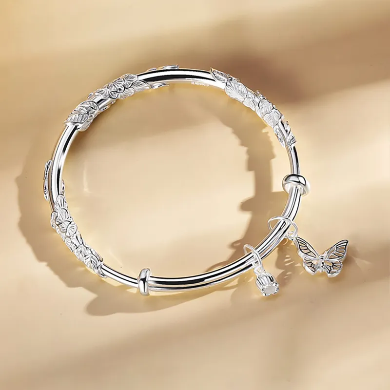 Zocai S999 Fine Silver Sterling Silver Bracelets Women's-2