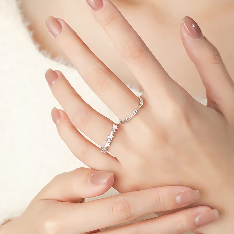 Zocai Colored Gemstone Rings Unisex-3