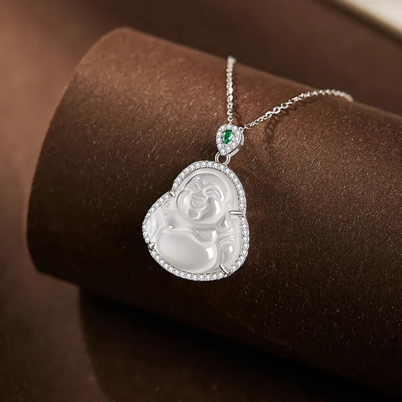 Zocai Chalcedony Necklaces Women's-1