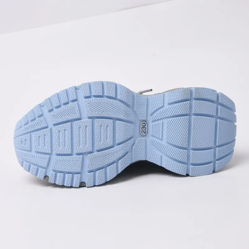 CAMEIDO Anti Slip And Wear Resistant Height Increasing Low Top Chunky Sneakers Women's Gray-4