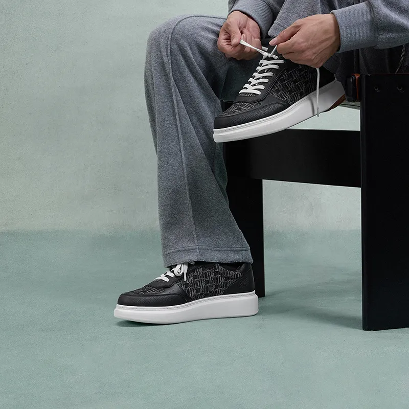 THOM WILLS Trendy Versatile Casual Sports Trainer Shoes Low Top Skateboard Shoes Men's-12
