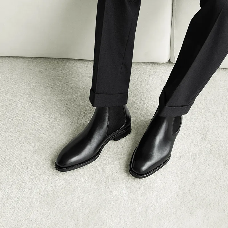 THOM WILLS Chelsea Boots Men's Black-6