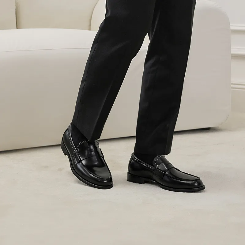 THOM WILLS Loafers Men Black-7